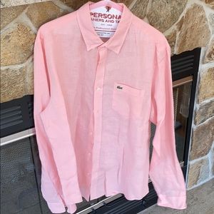 Men’s large Linen dress shirt Lacoste